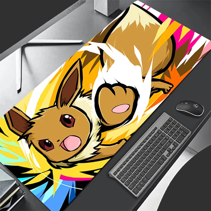 Gaming Keyboard Affordable - P-Pokemon Eevee Anime Oyun Mouse Pad'i,