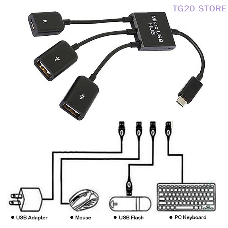 Gaming Keyboard Type C - 3in 1 mikro USB ila 2