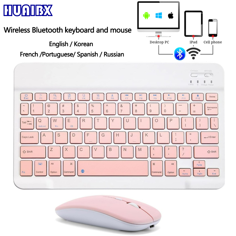 Gaming Keyboard Mouse Wireless - 10 inç Kablosuz Bluetooth Mini Klavye