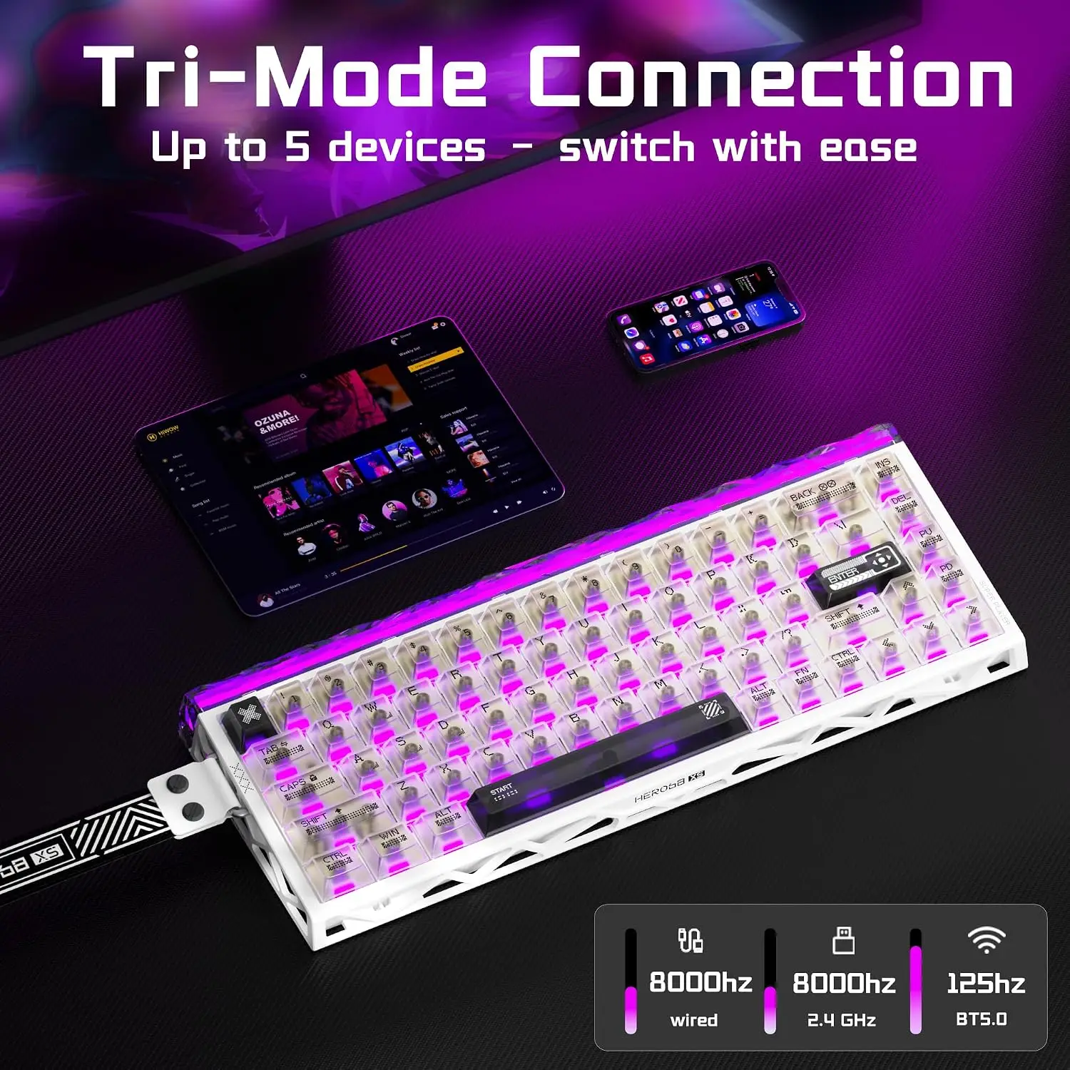Aula Hero68 XS Hall Etkili Man - Gaming Keyboard Nearby incelemesi ve fiyatı