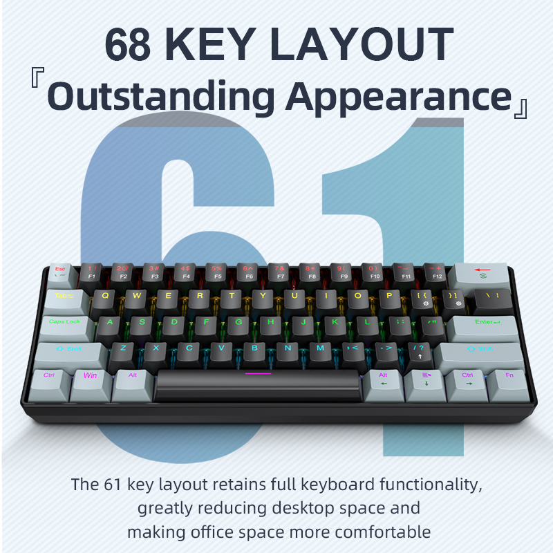 APAYADO K61 Mini Mekanik Klavy - Gaming Keyboard Half incelemesi ve fiyatı