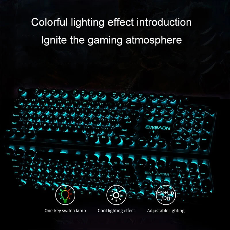 Retro Punk Mekanik Hissiyatlı  - Gaming Keyboard Nearby incelemesi ve fiyatı