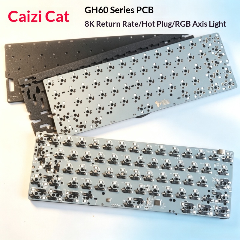 GH60 Klavye PCB Özelleştirilmi - Hot Swap Pcb incelemesi ve fiyatı