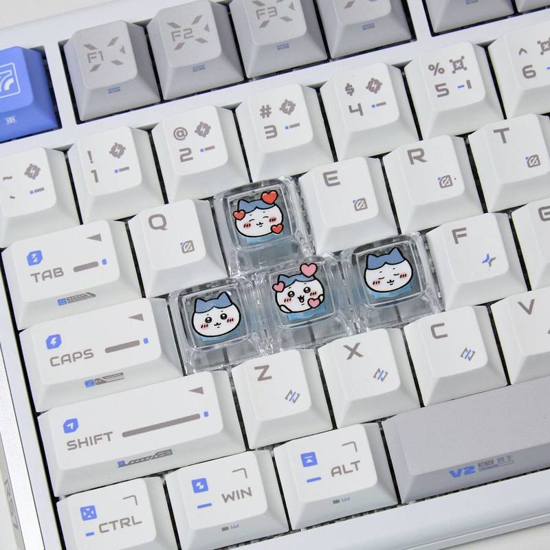 Chiikawa 4 Adet El Yapımı Şeff - Gaming Keyboard Affordable incelemesi ve fiyatı