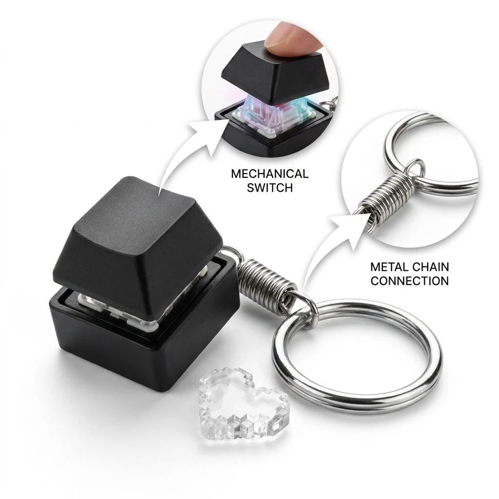Mini RGB Klavye Anahtarlık Str - Mechanical Switch Tester incelemesi ve fiyatı