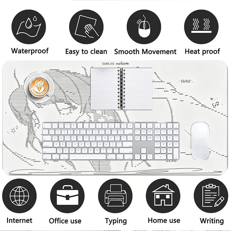 1 adet deri Mouse Pad Anime me - Gaming Keyboard Nearby incelemesi ve fiyatı